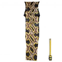 Peau de Serpent Python cuir multicolore