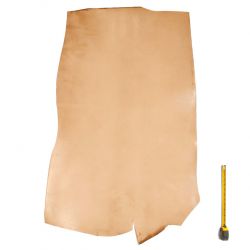 Croupon ép. 2,5mm Tannage végétal cuir Vachette coloris Naturel