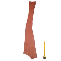 Cuir épais Vachette 3,6 mm tannage végétal 2nd choix peau Marron