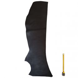 Cuir épais Vachette 2,8 mm tannage végétal peau Noire