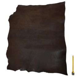 Collet entier Vachette ép. 2,5 mm tannage végétal Marron foncé